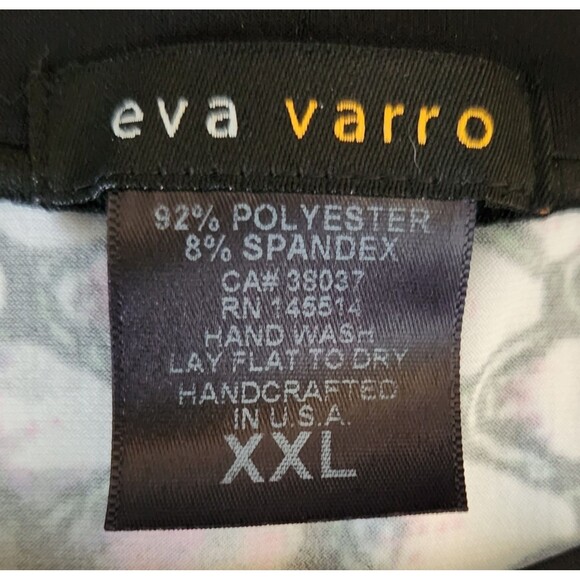 Eva Varro Women's Top Size XXL Black Multicolor Abstract Soft Flattering EUC - Picture 4 of 4
